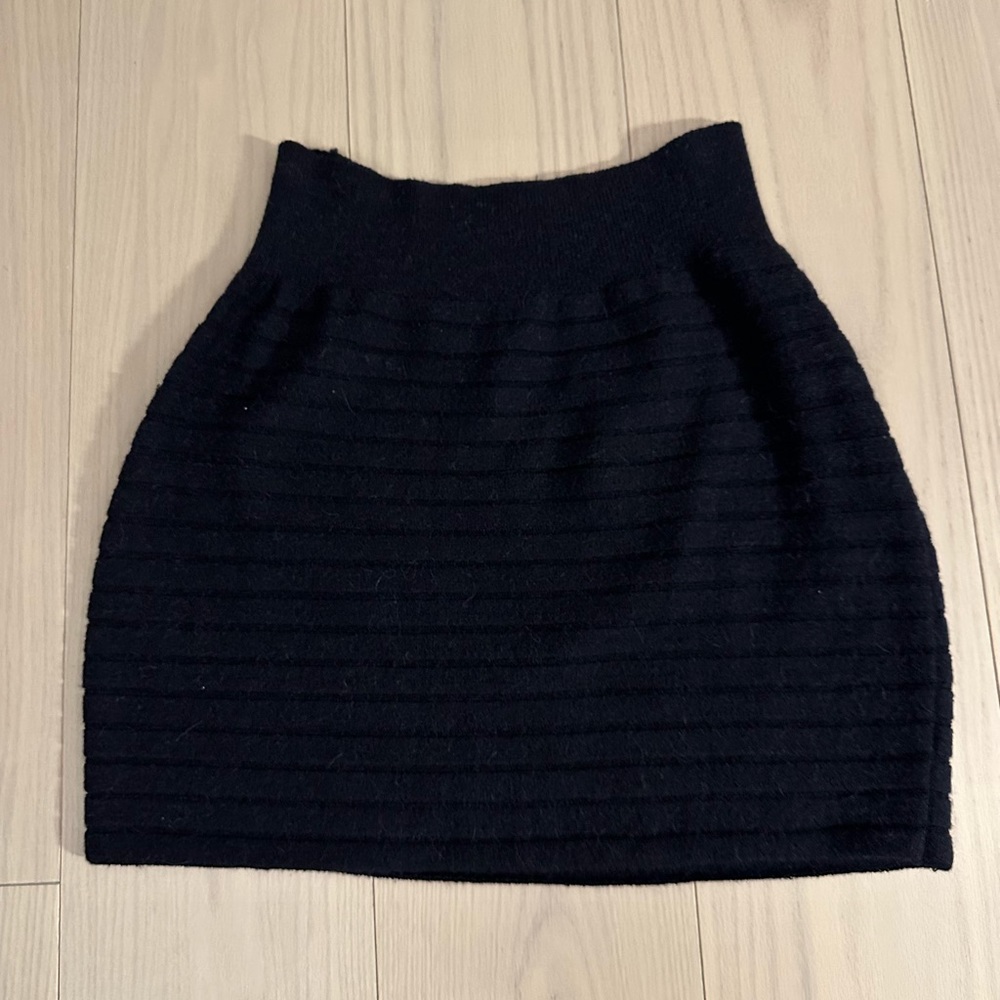 Rag & Bone Alpaca and Silk Sweater Skirt with detailing